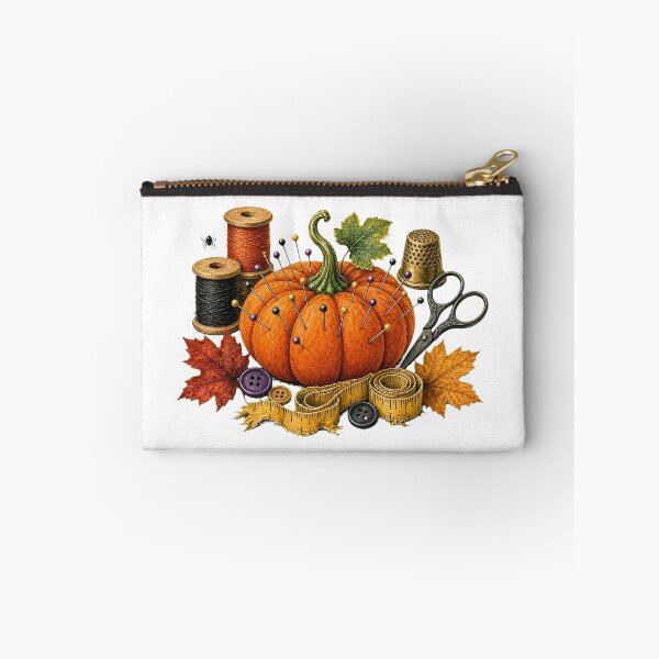 Item preview, Pumpkin Pincushion Spooky Sewing Kit designed and sold by Northroom Studio.