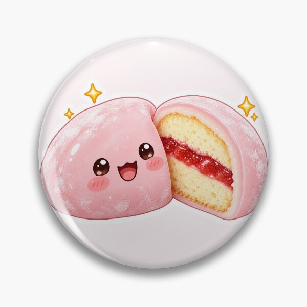 Item preview, Kawaii Strawberry Shortcake Mochi Cute Japanese Dessert designed and sold by peachycrossing.