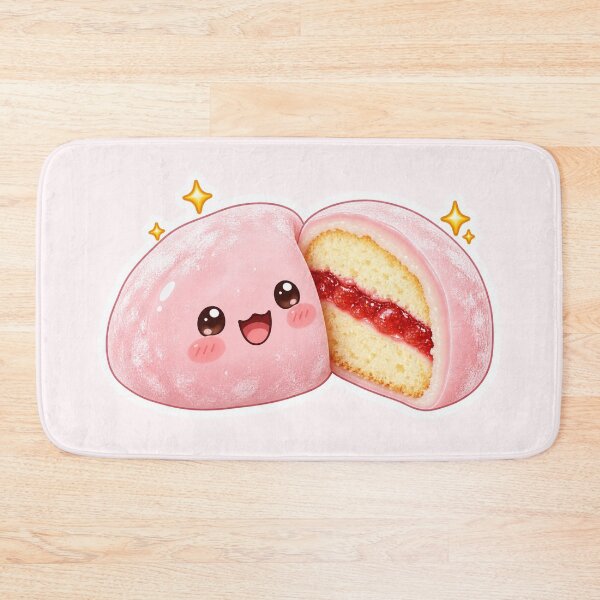 Item preview, Kawaii Strawberry Shortcake Mochi Cute Japanese Dessert designed and sold by peachycrossing.