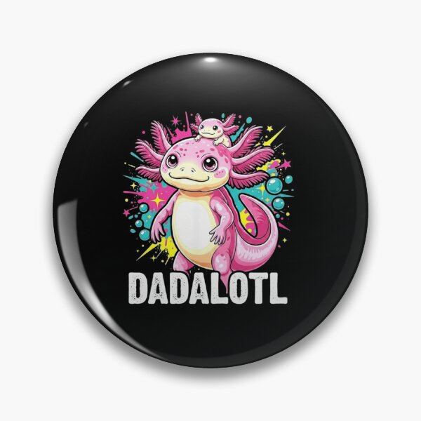 Item preview, Dadalotl Cute Axolotl Dad and Baby Family Pun Design designed and sold by MiALopezArt.