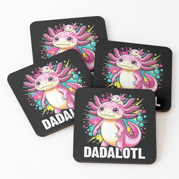Item preview, Dadalotl Cute Axolotl Dad and Baby Family Pun Design designed and sold by MiALopezArt.