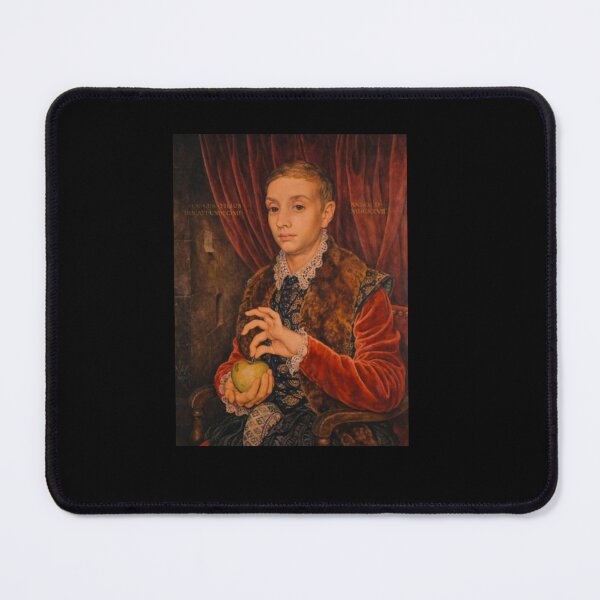 Item preview, Classical Oil Painting Boy Holding Green Apple Artwork designed and sold by Johadel8.