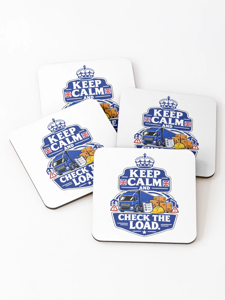 Thumbnail 1 of 5, Coasters (Set of 4), Keep Calm Check the Load designed and sold by RAS-77.