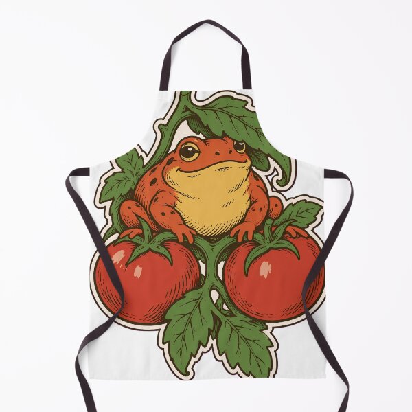 Item preview, Tomato Frog Sticker | Funny Round Red Frog on a Tomato Vine Die Cut designed and sold by StickyGuys.