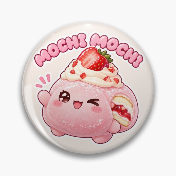 Item preview, Mochi Mochi Cute Strawberry Shortcake Mochi with Whipped Cream designed and sold by peachycrossing.