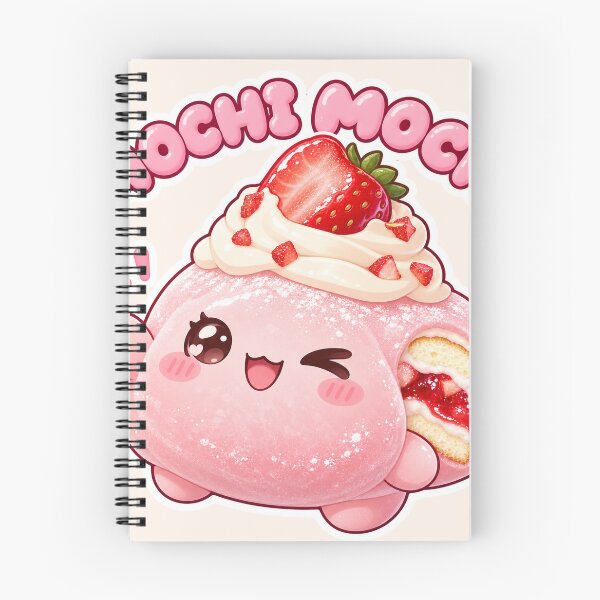 Item preview, Mochi Mochi Cute Strawberry Shortcake Mochi with Whipped Cream designed and sold by Small Kine Prints.