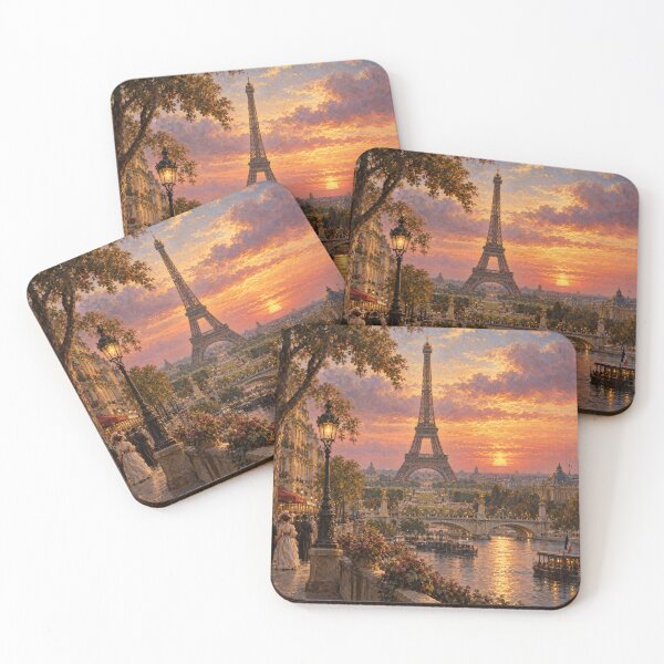 Item preview, Eiffel Tower Paris – Romantic Vintage Oil Painting Landscape Art designed and sold by DoReMiStudio.