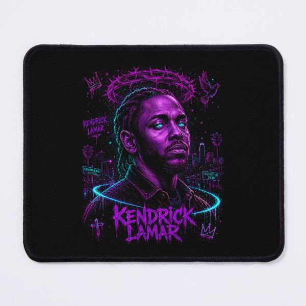 Item preview, Kendrick Lamar Neon Crown Portrait designed and sold by JMS-Artvintage.