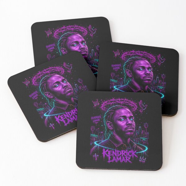 Item preview, Kendrick Lamar Neon Crown Portrait designed and sold by JMS-Artvintage.