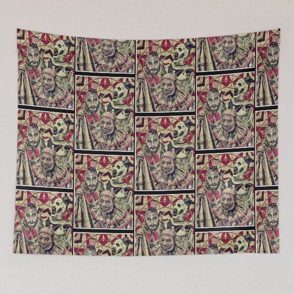 Item preview, Grungy Evil Circus Clowns Thriller Illustration designed and sold by Johadel8.