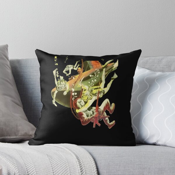 Item preview, Retro Underwater Scuba Divers Battle Art designed and sold by OskariNikula23.