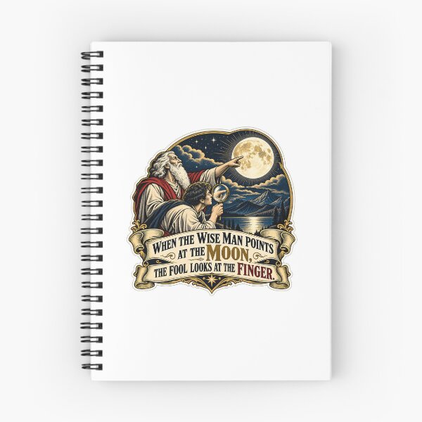 Item preview, The Misdirected Telescope & Moon — Perspective & Focus Vintage Art designed and sold by DesignArtEmpire.