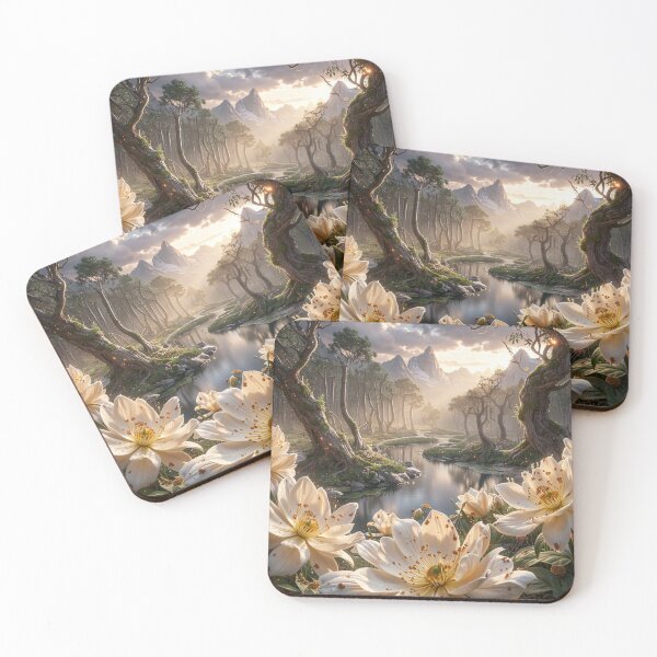 Item preview, River of Enchantment - Mystic Forest Floral Fantasy Art designed and sold by nhk999.