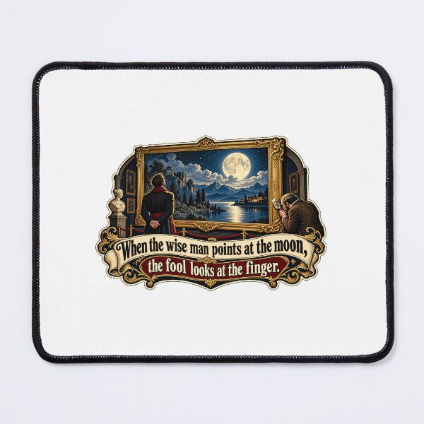 Item preview, Museum Frame vs Moonlit Landscape designed and sold by DesignArtEmpire.