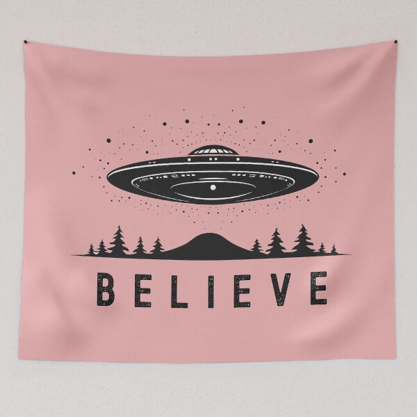 Item preview, Believe UFO, Forest Spaceship Alien designed and sold by Ribeiro-Art.