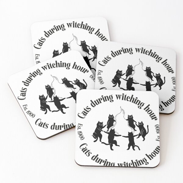 Item preview, Cats during witching hour designed and sold by KISMET_.