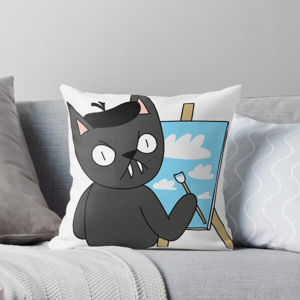 Item preview, MEAN CAT painter - black designed and sold by motherbrainart.