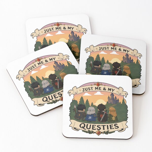 Item preview, Just me and my questies designed and sold by Byte Sized Artworks.