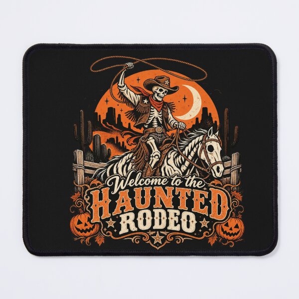 Item preview, Vintage Haunted Rodeo Skeleton Cowboy Halloween designed and sold by Sanika arts .