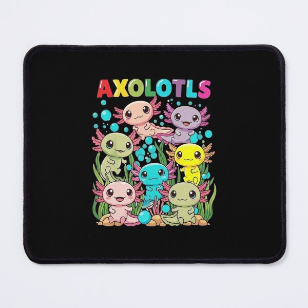 Item preview, Colorful Axolotls Cute Underwater Group Kawaii Design designed and sold by MiALopezArt.