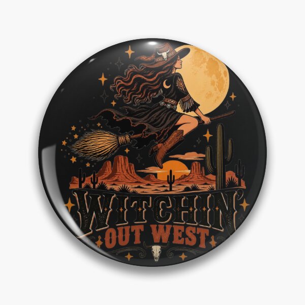 Item preview, Witchin’ Out West Western Halloween Witch Cowgirl designed and sold by Sanika arts .