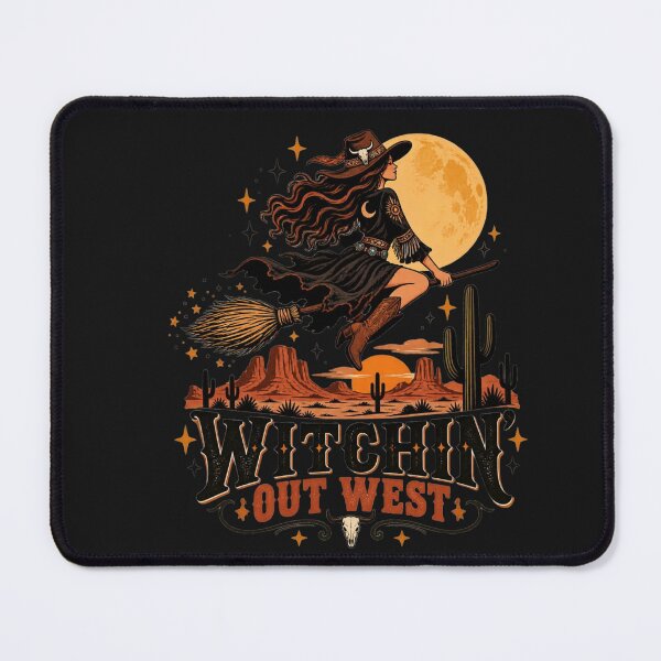 Item preview, Witchin’ Out West Western Halloween Witch Cowgirl designed and sold by Sanika arts .