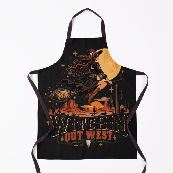 Item preview, Witchin’ Out West Western Halloween Witch Cowgirl designed and sold by Sanika arts .