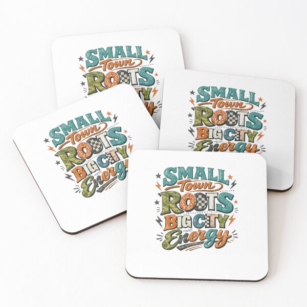 Item preview, Small Town Roots Big City Energy Retro Country Urban Lifestyle Design designed and sold by inkoutninja.