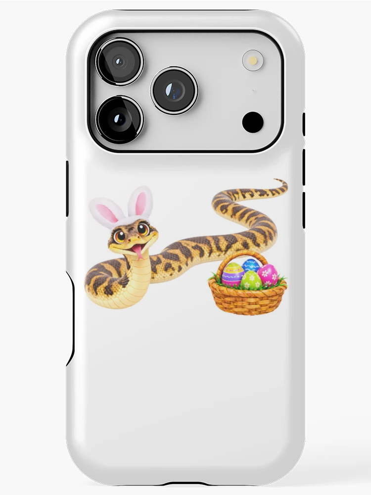 Thumbnail 1 of 4, iPhone Case, Timor Python Easter Basket designed and sold by Sillytoe.