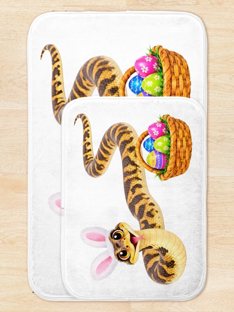 Thumbnail 5 of 6, Bath Mat, Timor Python Easter Basket designed and sold by Sillytoe.