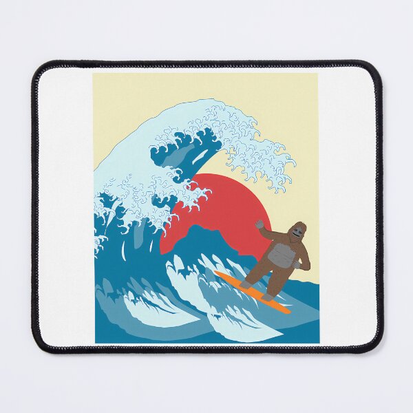 Item preview, Big Lez Show Surfing On Great Big Wave Sunny Day On Beach Druggo Funny Cute Big Lez Show Funny Bigfoot Great Wave Off Kanagawa designed and sold by Aehausman.