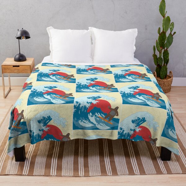 Item preview, Big Lez Show Surfing On Great Big Wave Sunny Day On Beach Druggo Funny Cute Big Lez Show Funny Bigfoot Great Wave Off Kanagawa designed and sold by Aehausman.