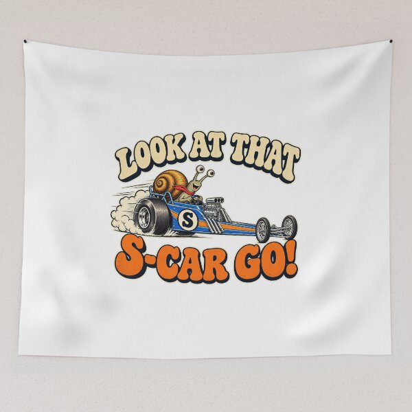 Item preview, LOOK AT THAT S-CAR GO - ⚡ DRAG RACER ⚡ designed and sold by WheelieGdArt.