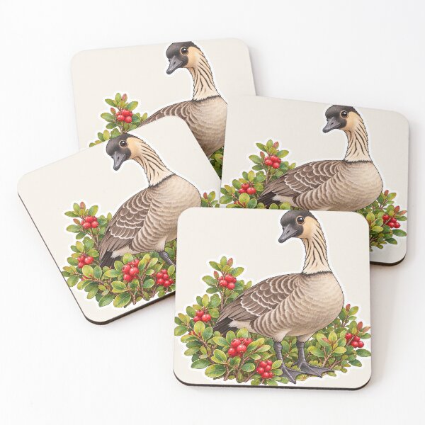 Item preview, Nene Hawaiian Goose with Ohelo Berries designed and sold by peachycrossing.