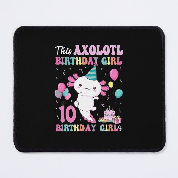 Item preview, Axolotl Birthday Girl Age 10 Cute Party Celebration designed and sold by MiALopezArt.