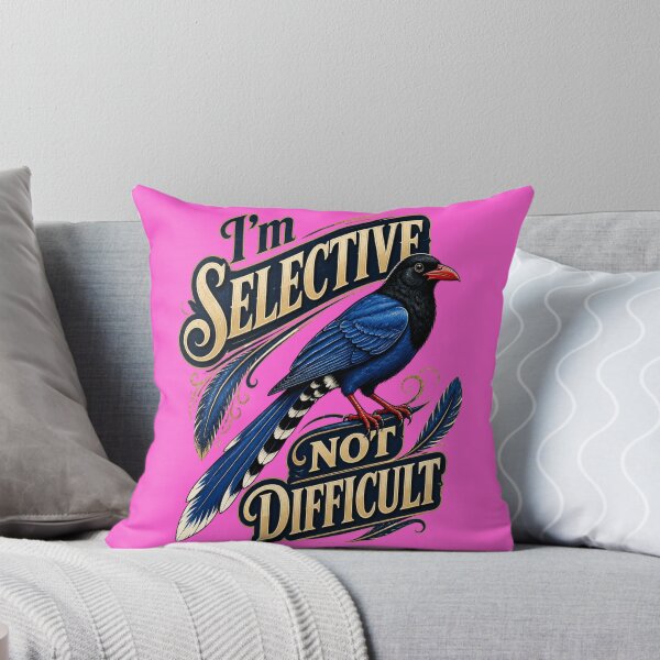 Item preview, Red-billed Blue Magpie Shirt - I'm Selective, Not Difficult - Asian Corvid Tee - Vintage Fashion Exotic Bird Graphic designed and sold by Max Store.