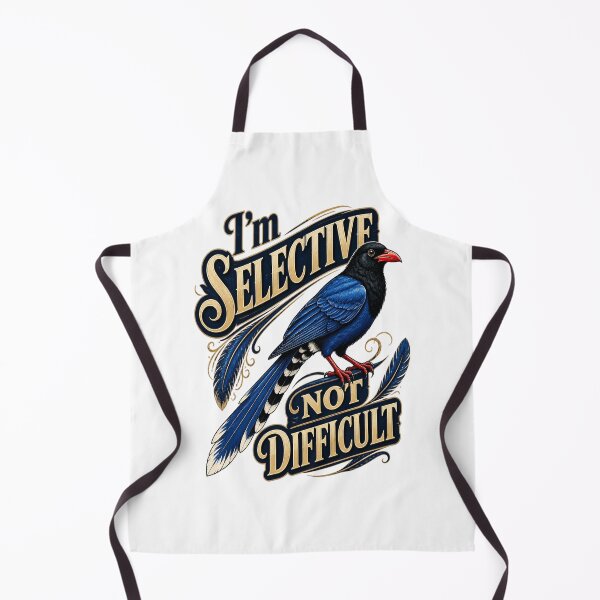 Artikelvorschau, T-Shirt mit Rotschnabel-Blauelster – Ich bin wählerisch, nicht schwierig – Asiatisches Rabenvogel-T-Shirt – Vintage-Mode mit exotischem Vogelmotiv entworfen und verkauft von Max Store.
