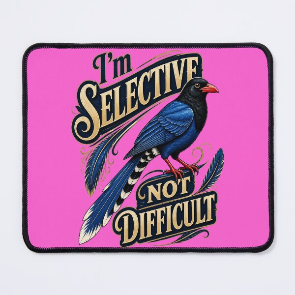 Item preview, Red-billed Blue Magpie Shirt - I'm Selective, Not Difficult - Asian Corvid Tee - Vintage Fashion Exotic Bird Graphic designed and sold by Max Store.