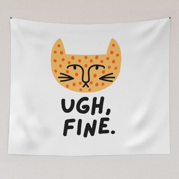 Item preview, Ugh Fine Spotted Orange Cat Face designed and sold by Fani*.