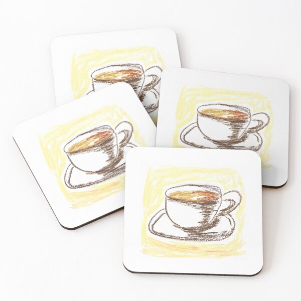 Item preview, 002 - tea (oil pastel drawing) designed and sold by HeiiStudio.