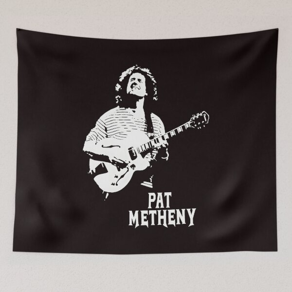 Aperçu de l'œuvre Pat Metheny Guitarist Stencil créée et vendue par noah-vyre.