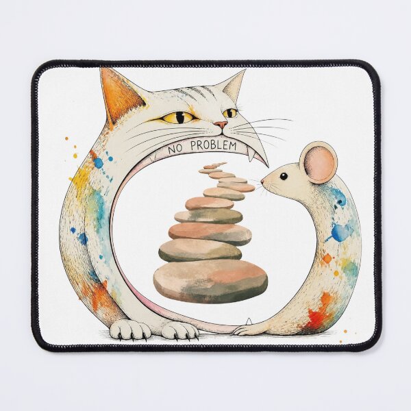 Item preview, Cat and Mouse Face To Face designed and sold by FlowerSeller1.