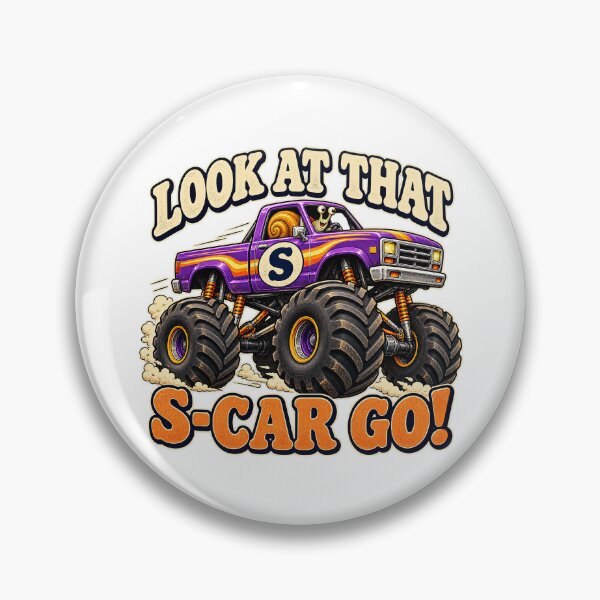 Item preview, LOOK AT THAT S-CAR GO - ⚡ MONSTER TRUCK⚡ designed and sold by WheelieGdArt.