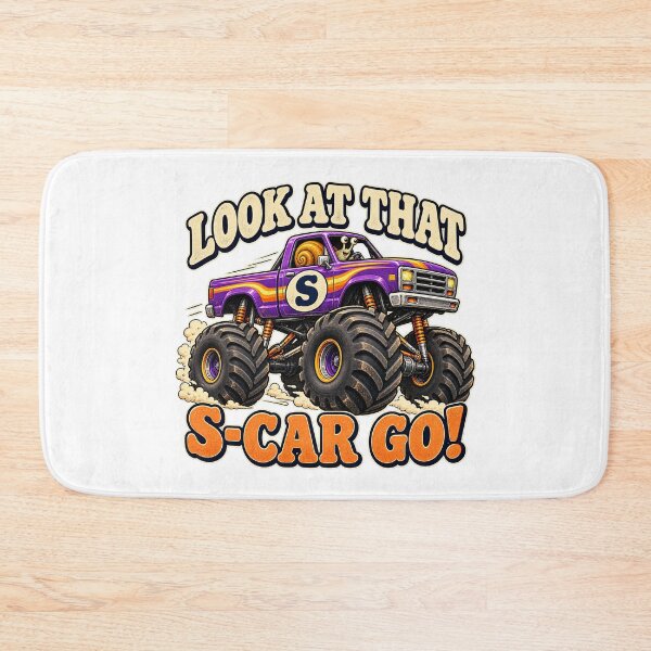 Item preview, LOOK AT THAT S-CAR GO - ⚡ MONSTER TRUCK⚡ designed and sold by WheelieGdArt.