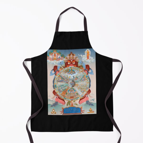 Item preview, Tibetan-Buddhist-Thangka---Wheel-Of-Life---Bhavachakra designed and sold by neallyoho.