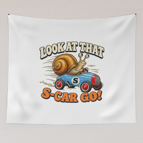 Item preview, LOOK AT THAT S-CAR GO - ⚡ PEDAL CAR⚡ designed and sold by WheelieGdArt.