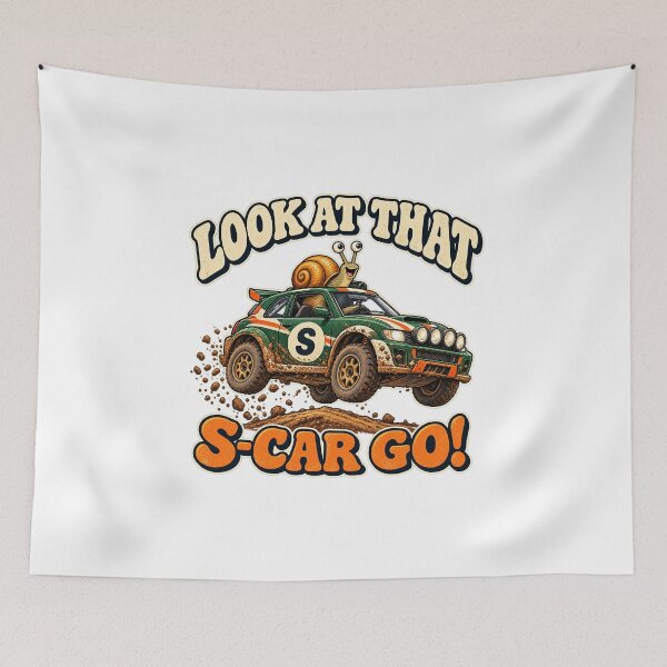 Item preview, LOOK AT THAT S-CAR GO - ⚡ RALLY CAR⚡ designed and sold by WheelieGdArt.