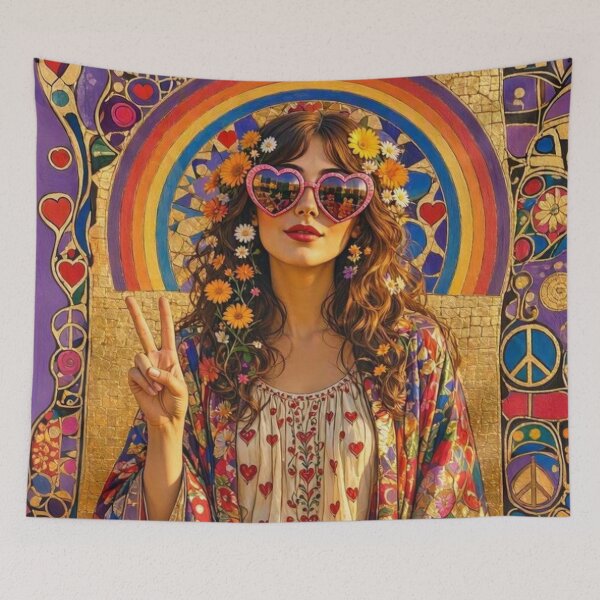 Item preview, 60's Hippy Art designed and sold by TheDarkWardrobe.