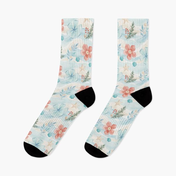 Item preview, Tropical Christmas Flower Pattern – Festive Coastal Holiday Botanical Design designed and sold by Sea Gem.