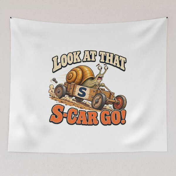 Item preview, LOOK AT THAT S-CAR GO - ⚡ SOAPBOX RACER⚡ designed and sold by WheelieGdArt.